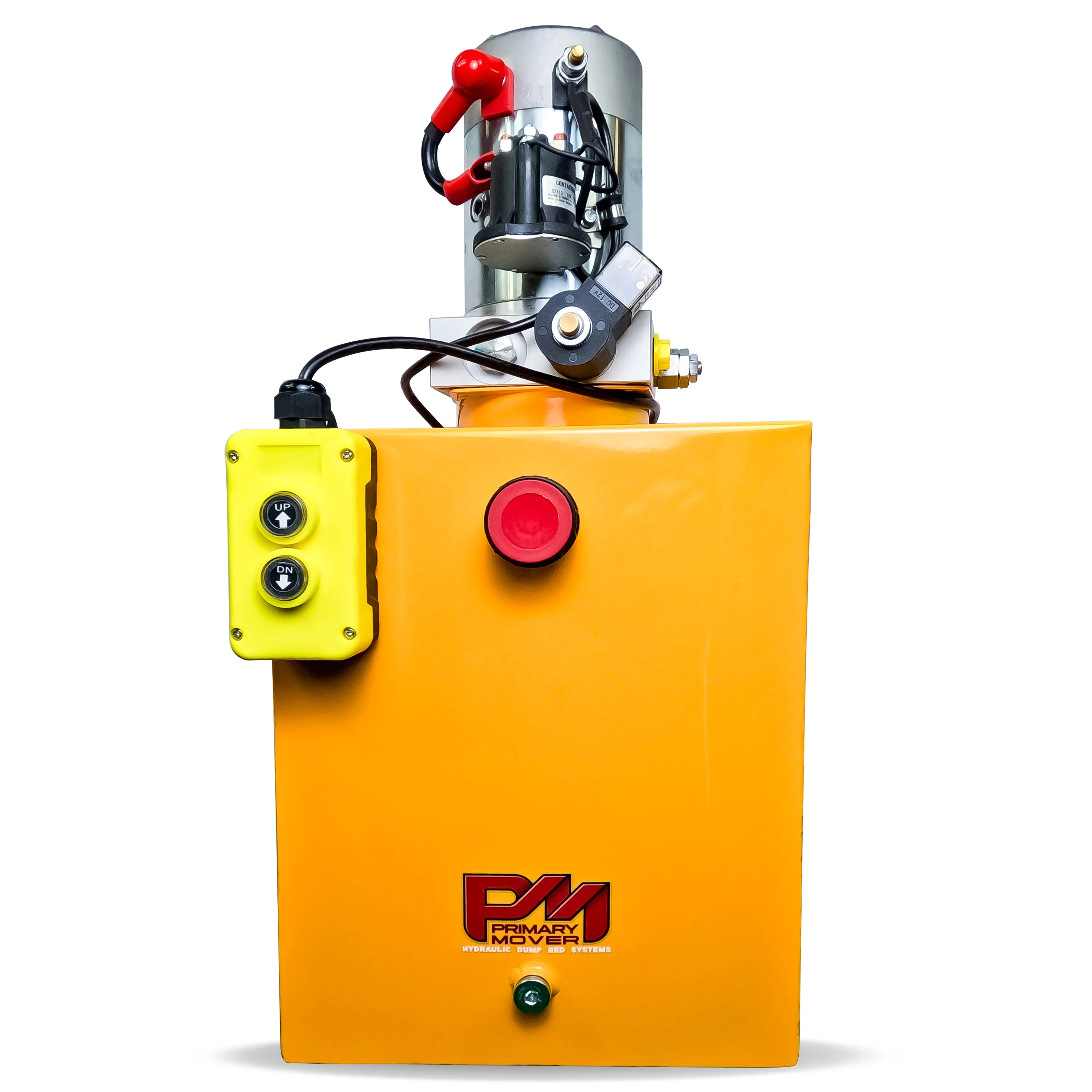 Primary Mover 12V Single-Acting Hydraulic Pump - Steel Reservoir