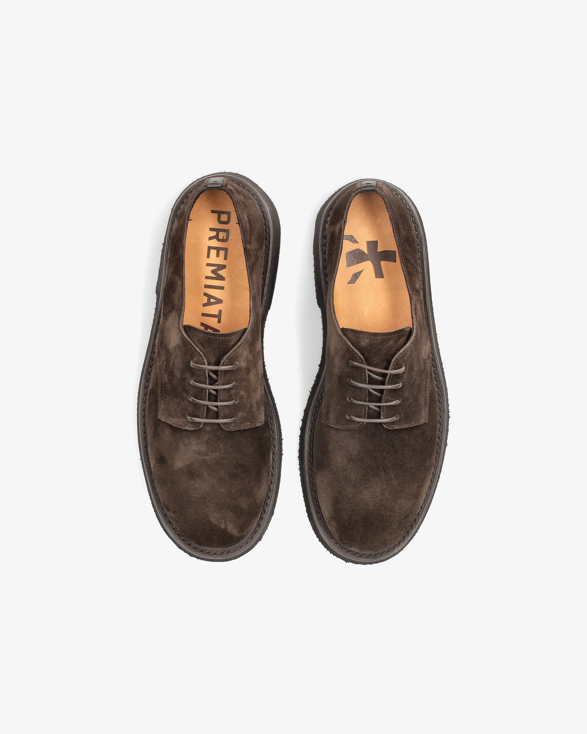 Rain suede lace-up shoes