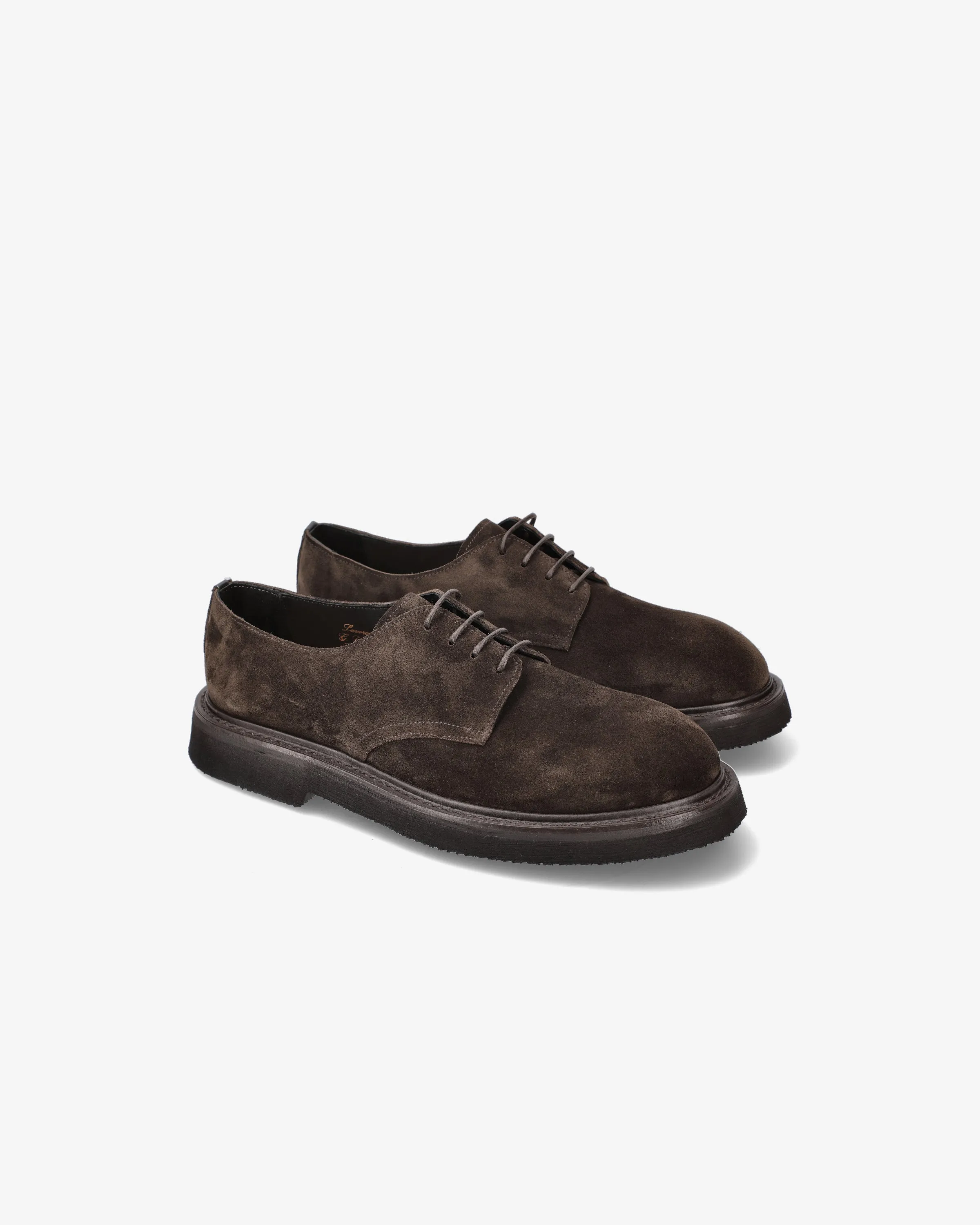 Rain suede lace-up shoes
