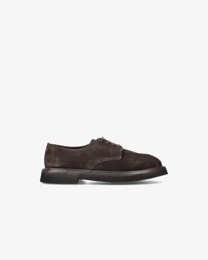 Rain suede lace-up shoes