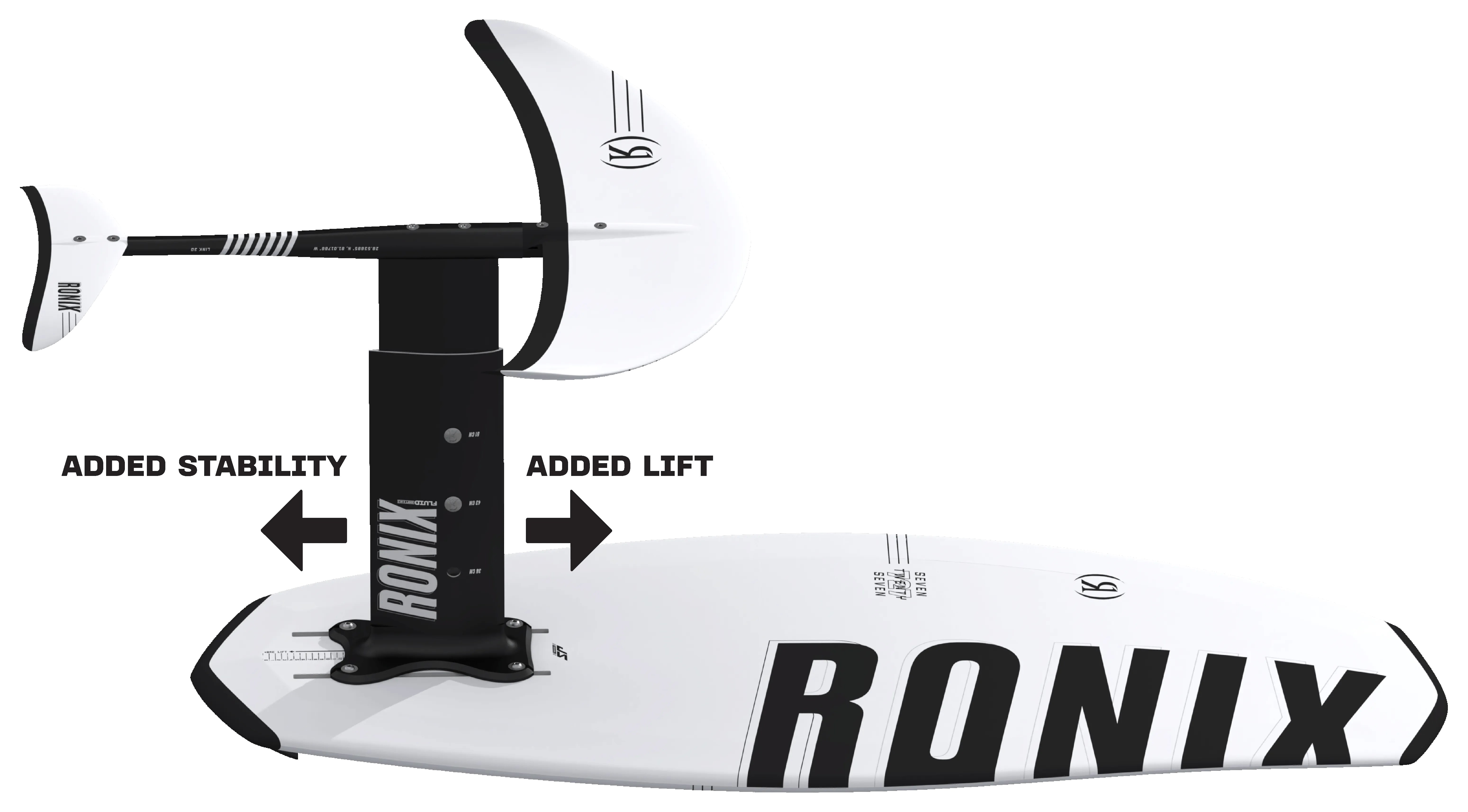 Ronix 727 Advanced 1600 Wakefoil Package | Advanced/Hybrid Series Lift Edition