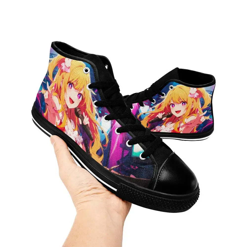 Ruby Hoshino Oshi no Ko Shoes High Tops Sneakers for Kids and Adults
