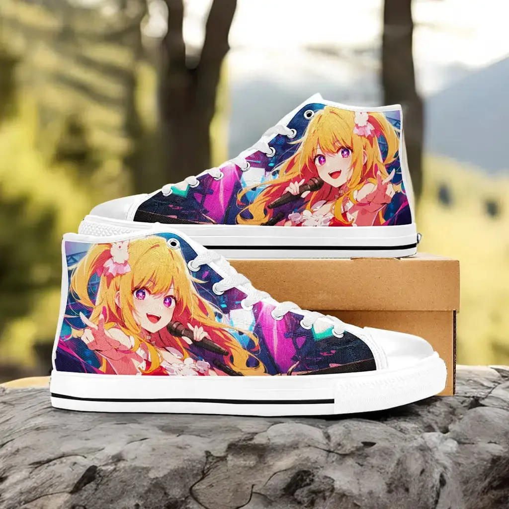 Ruby Hoshino Oshi no Ko Shoes High Tops Sneakers for Kids and Adults