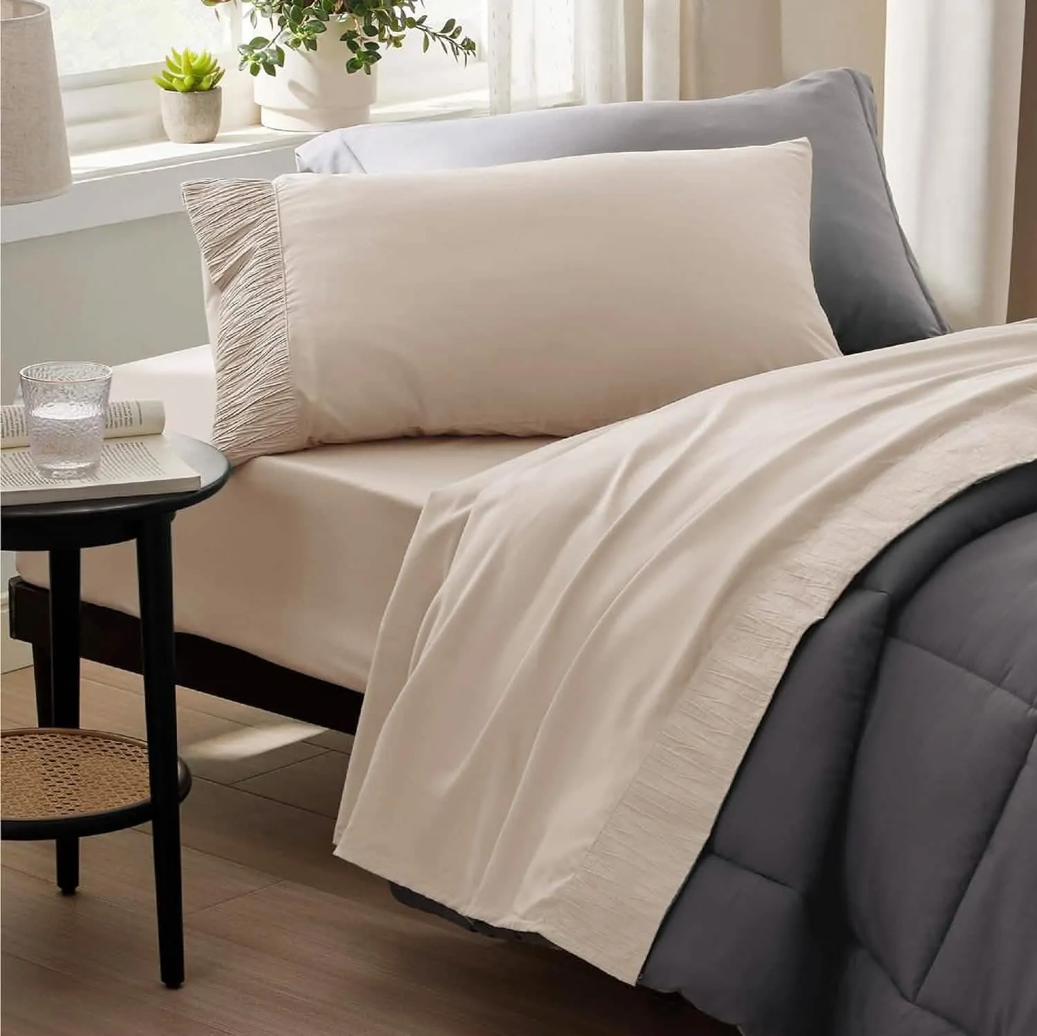 Ruched Sheet Set-2