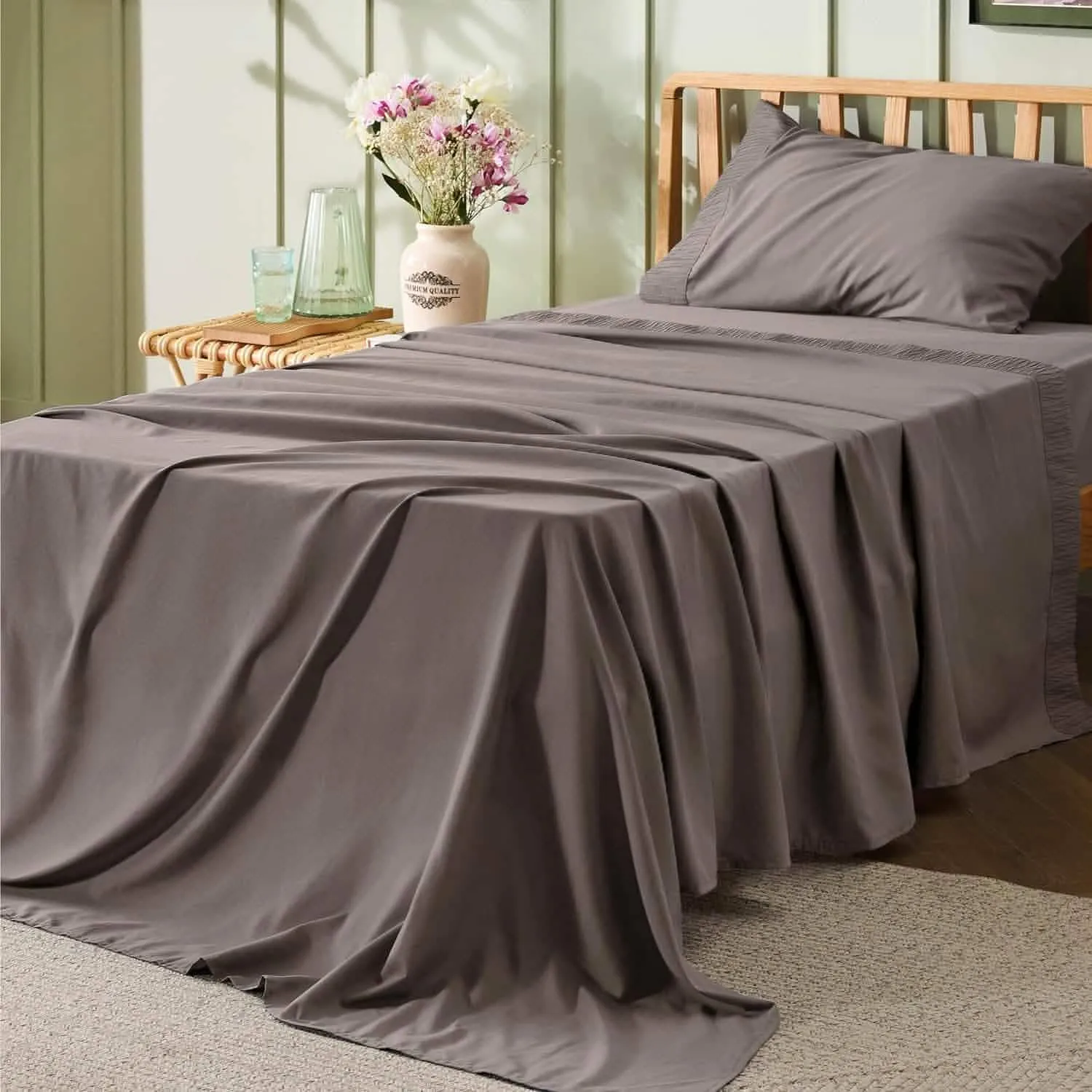 Ruched Sheet Set-2