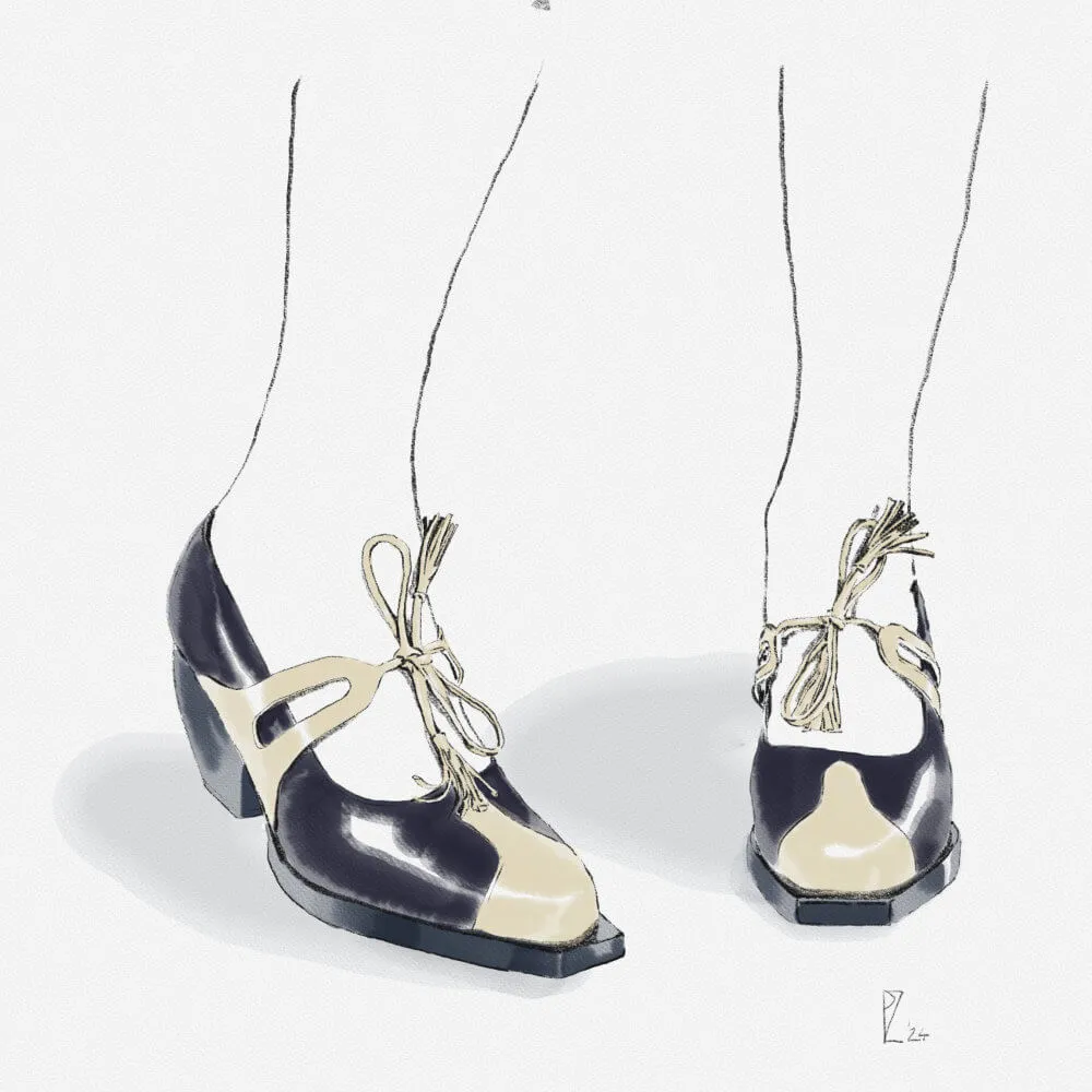 Ruth - Black/ivory