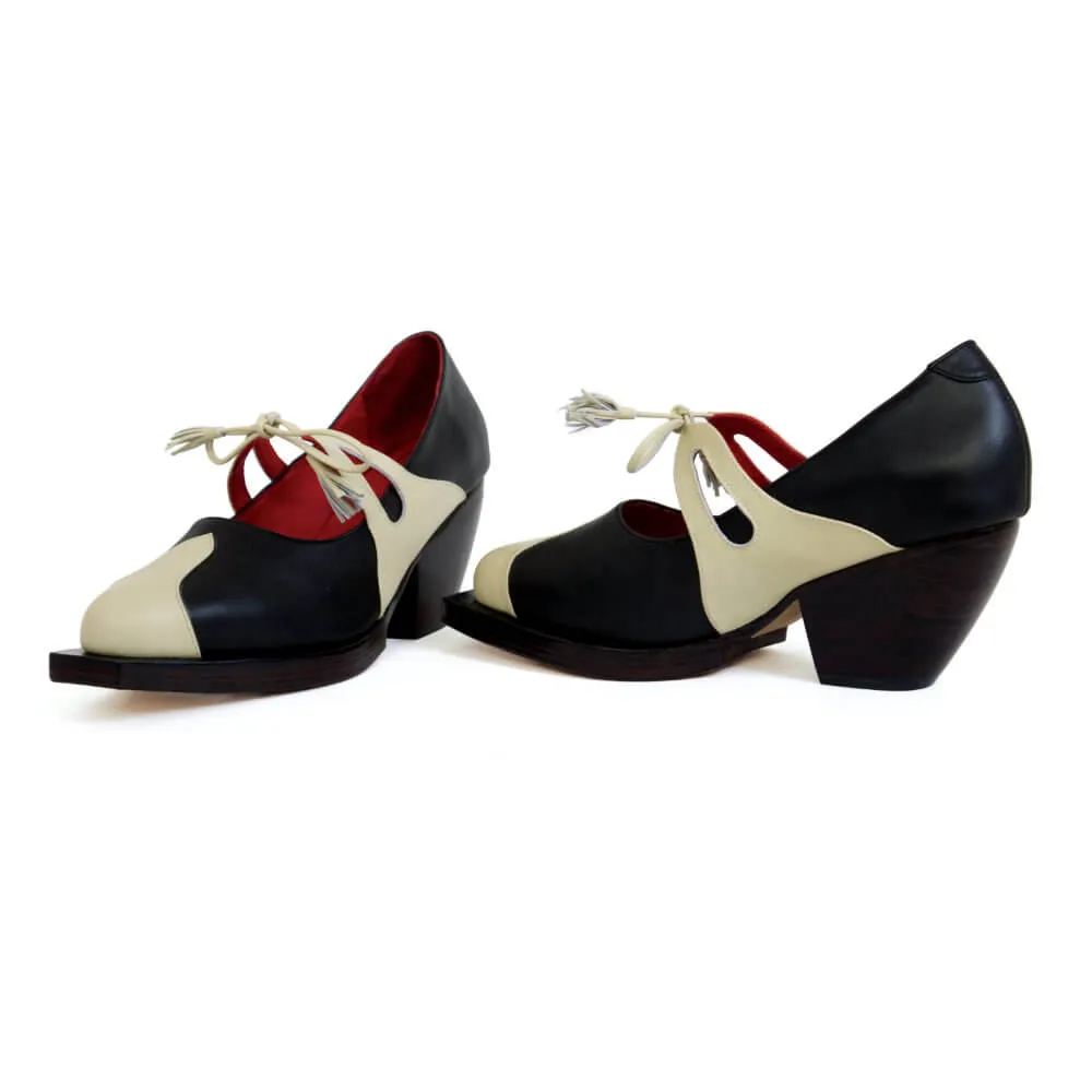 Ruth - Black/ivory