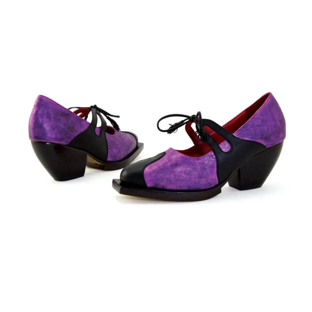 Ruth - Pink Metallic/black