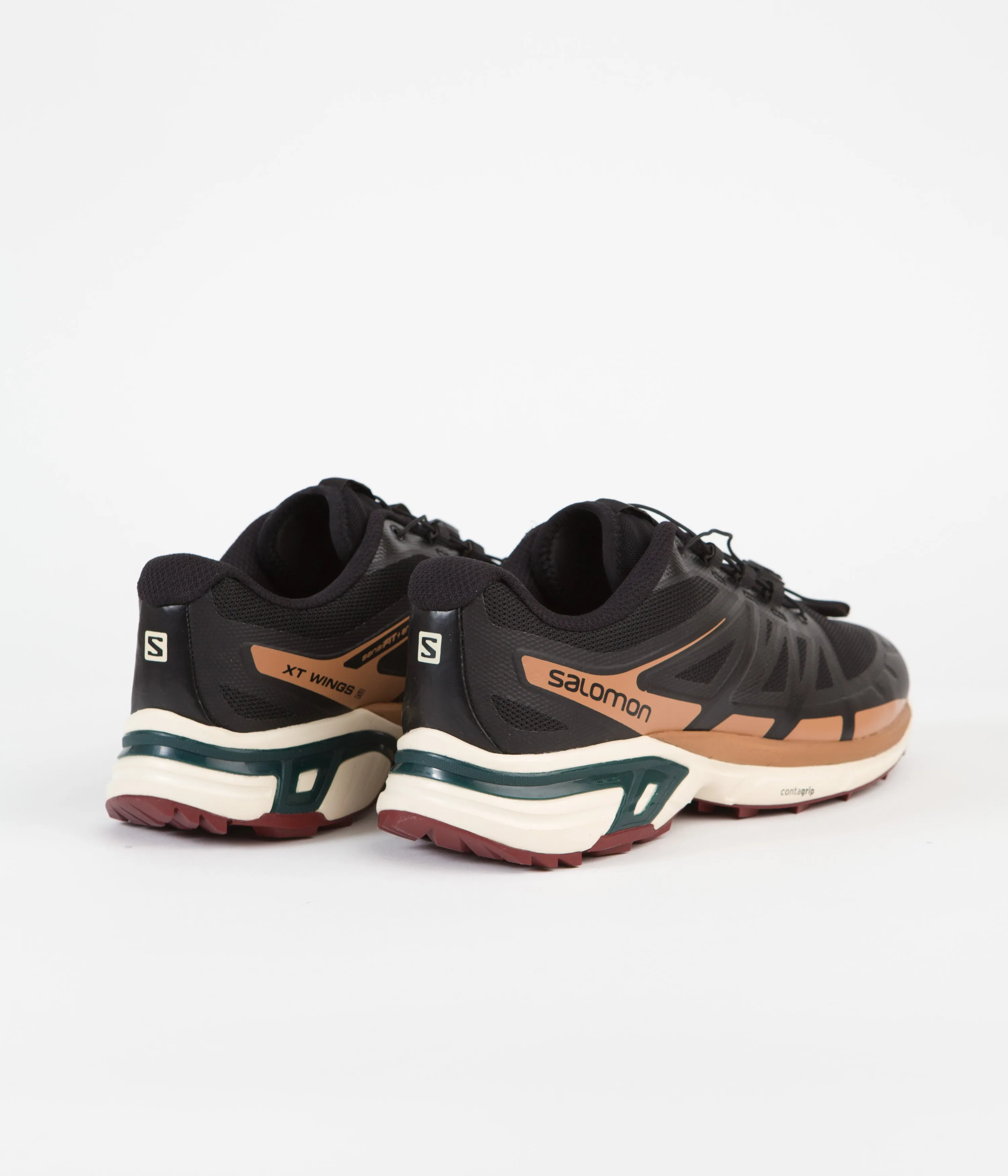 Salomon XT-Wings 2 Shoes - Black / Bleached Sand / Ponderosa