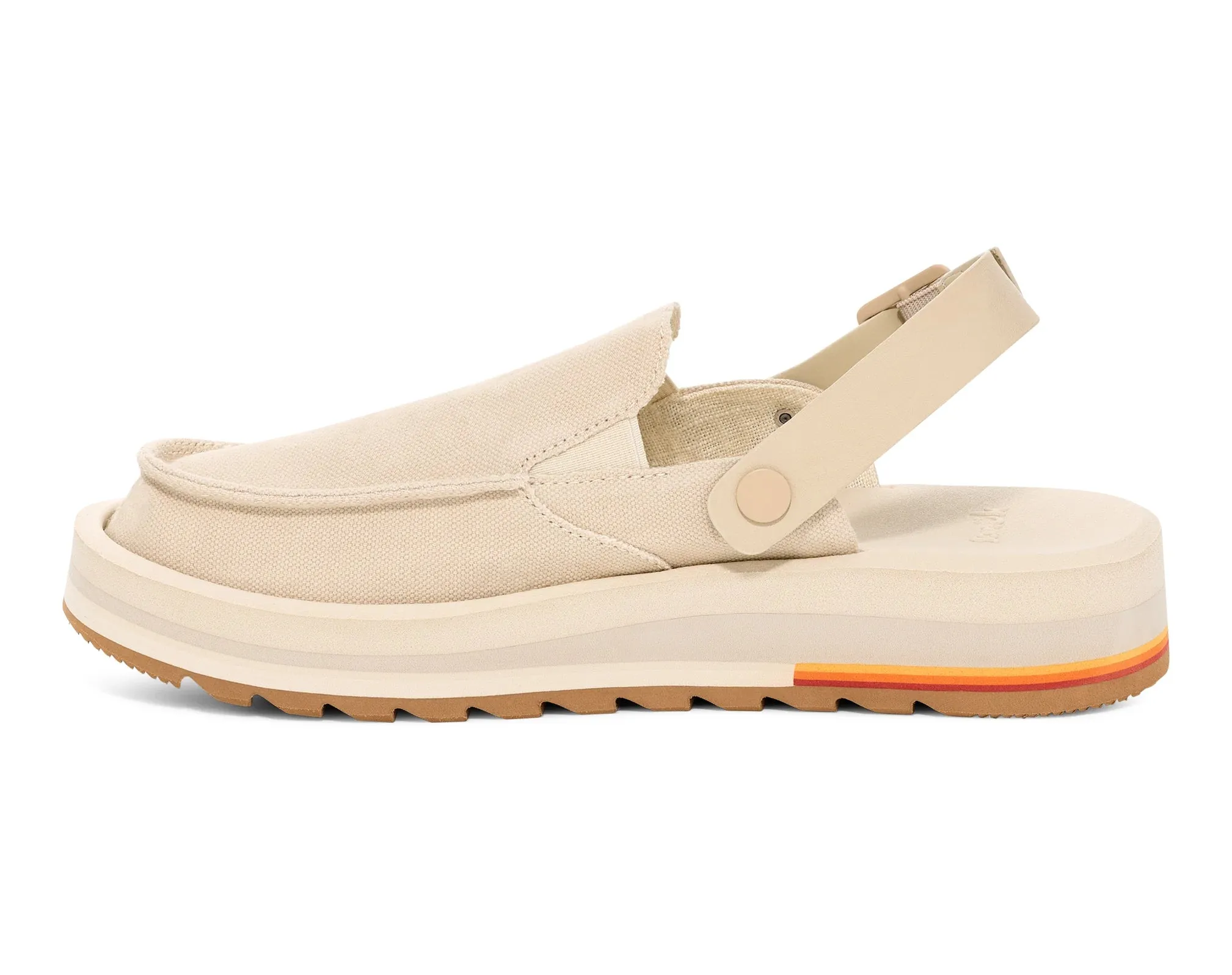 Sanuk Womens Donna Mesa Mule Shoes - Brown Rice