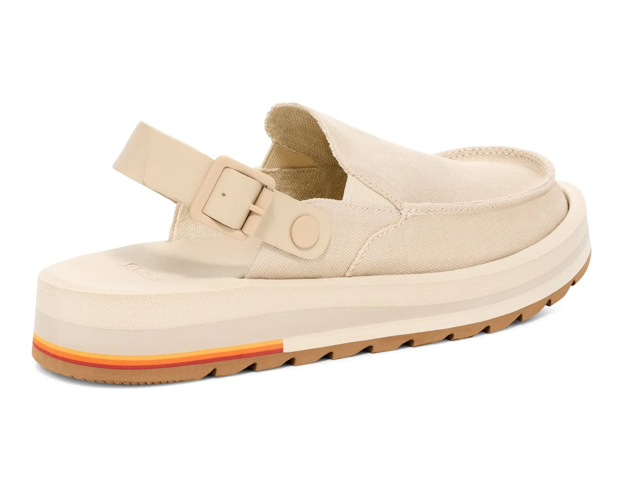 Sanuk Womens Donna Mesa Mule Shoes - Brown Rice