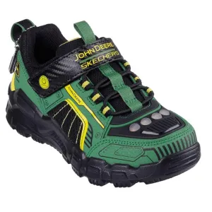 Skechers Boys Youths John Deere Sneakers Rugged Brights  Light Ups Green