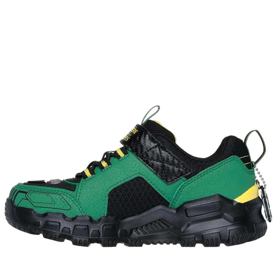 Skechers Boys Youths John Deere Sneakers Rugged Brights  Light Ups Green