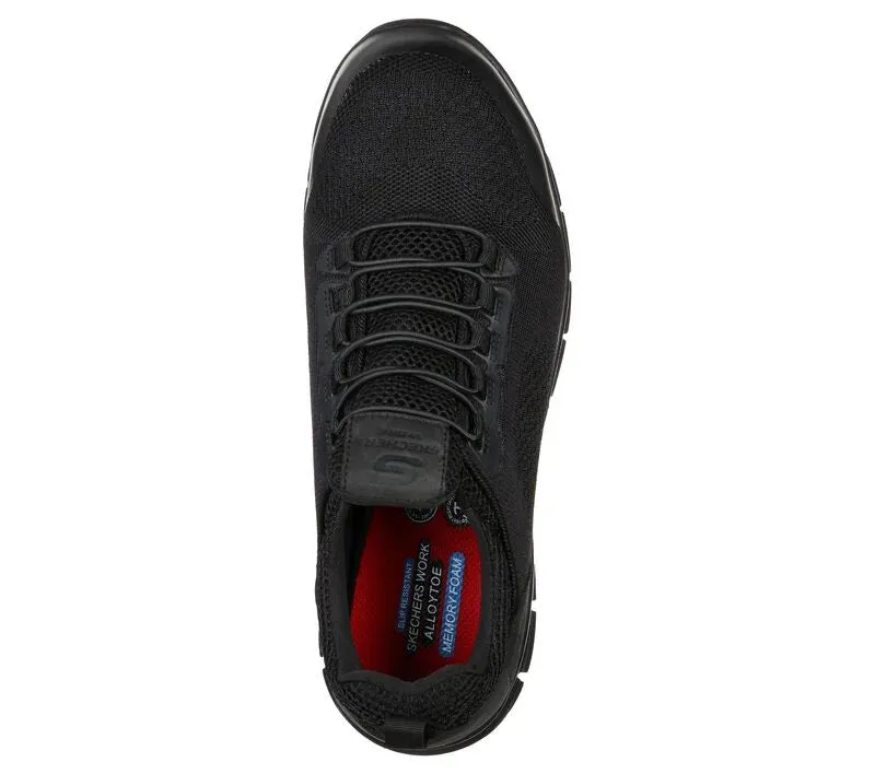 'Skechers' Men's Work: Synergy-Omat SR Slip On Alloy Toe - Black