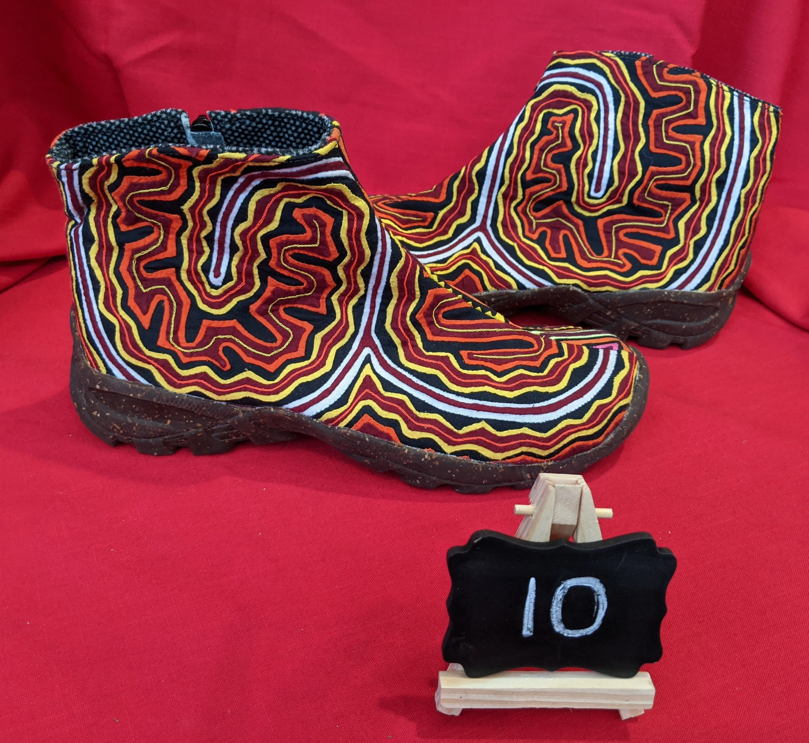 Skydancer Booties Mola Shoes - Size 10 - Inti