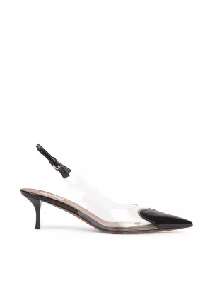 Slingback Heart Pumps