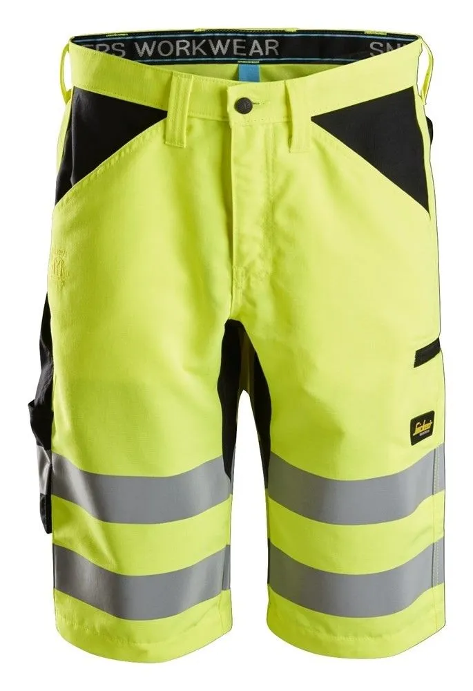 Snickers&#x20;6132&#x20;LiteWork&#x20;High-Vis&#x20;Korte&#x20;Broek&#x2B;,&#x20;Class&#x20;1&#x20;-&#x20;High&#x20;Vis&#x20;Orange&#x2F;Black