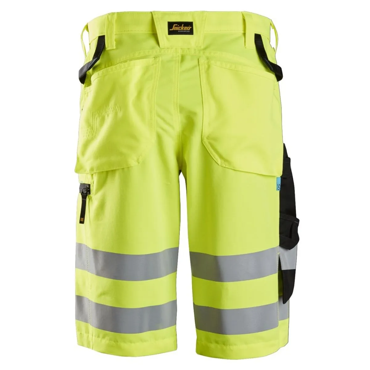 Snickers&#x20;6132&#x20;LiteWork&#x20;High-Vis&#x20;Korte&#x20;Broek&#x2B;,&#x20;Class&#x20;1&#x20;-&#x20;High&#x20;Vis&#x20;Orange&#x2F;Black