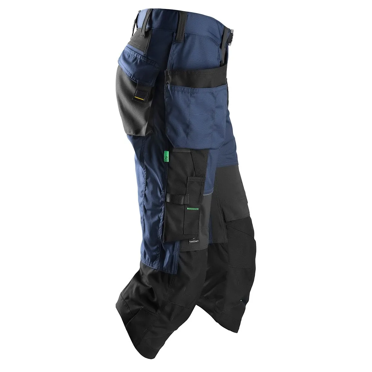 Snickers&#x20;6905&#x20;FlexiWork,&#x20;Work&#x20;Pirate&#x20;Trousers&#x2B;&#x20;with&#x20;Holster&#x20;Pockets&#x20;-&#x20;Navy