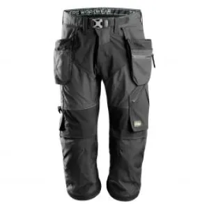 Snickers&#x20;6905&#x20;FlexiWork,&#x20;Work&#x20;Pirate&#x20;Trousers&#x2B;&#x20;with&#x20;Holster&#x20;Pockets&#x20;-&#x20;Steel&#x20;Grey
