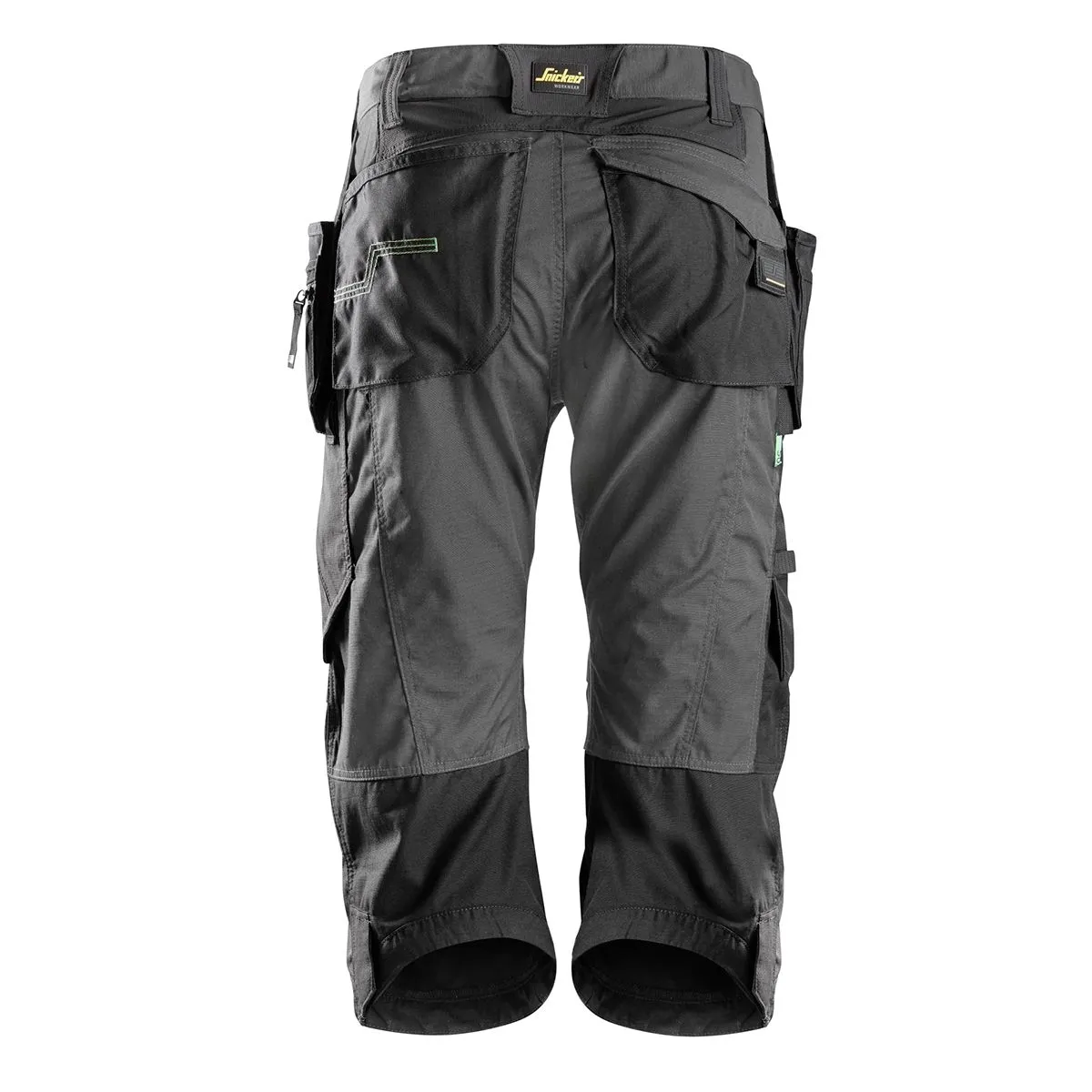 Snickers&#x20;6905&#x20;FlexiWork,&#x20;Work&#x20;Pirate&#x20;Trousers&#x2B;&#x20;with&#x20;Holster&#x20;Pockets&#x20;-&#x20;Steel&#x20;Grey