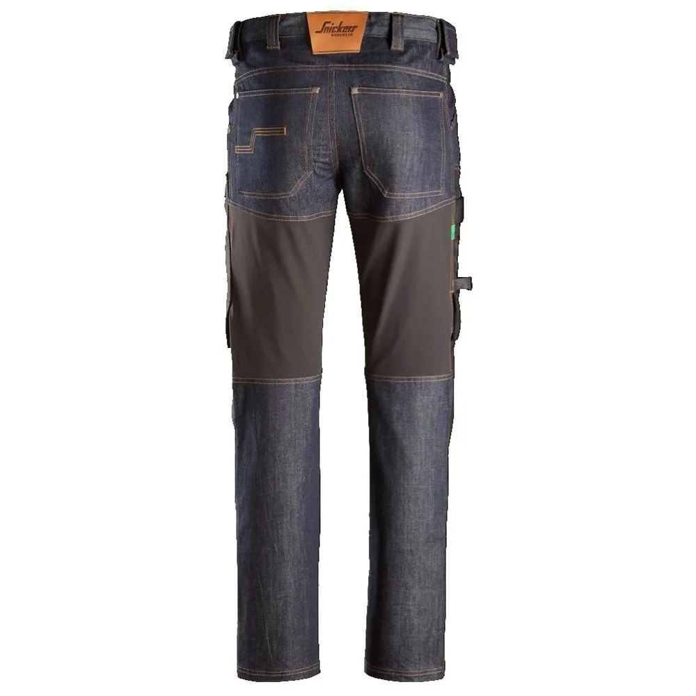 Snickers&#x20;6956&#x20;FlexiWork,&#x20;Denim&#x20;Work&#x20;Trousers&#x2B;