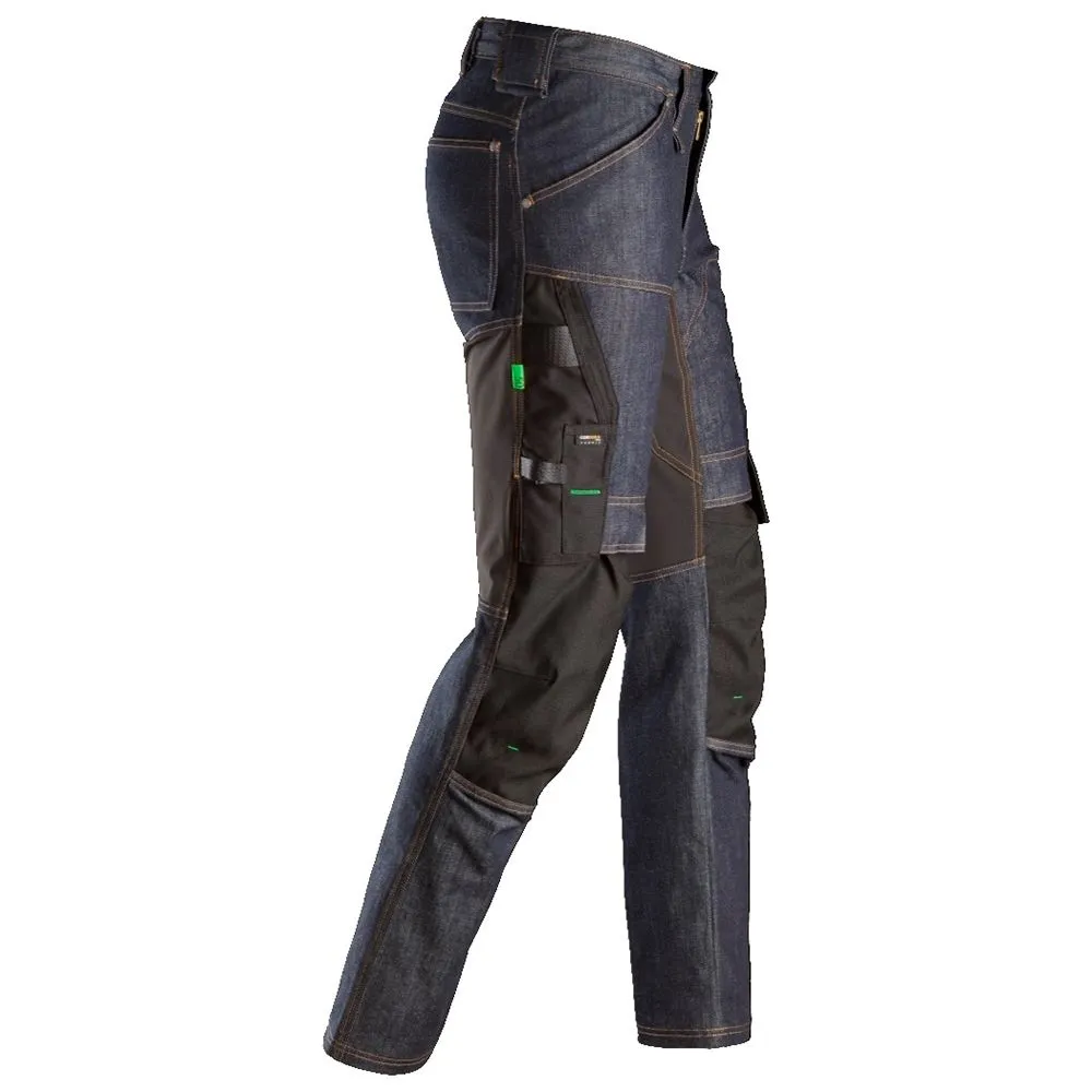 Snickers&#x20;6956&#x20;FlexiWork,&#x20;Denim&#x20;Work&#x20;Trousers&#x2B;
