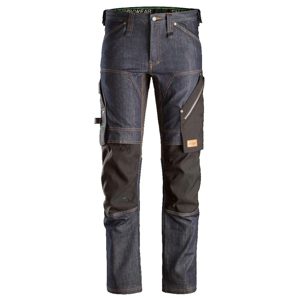 Snickers&#x20;6956&#x20;FlexiWork,&#x20;Denim&#x20;Work&#x20;Trousers&#x2B;