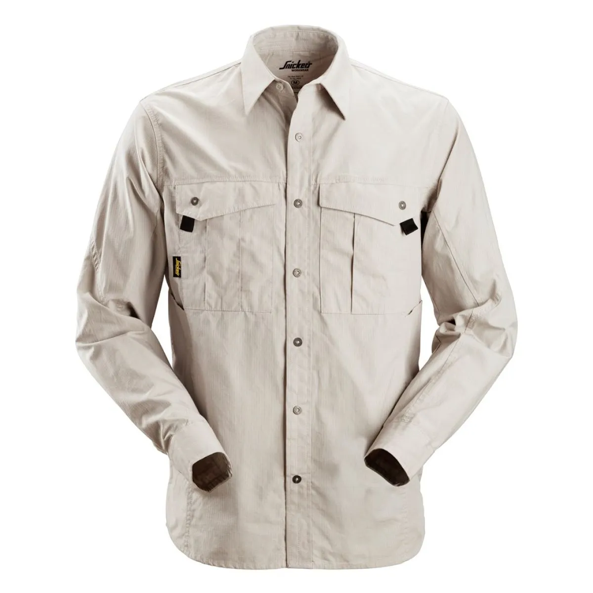 Snickers&#x20;8508&#x20;Rip&#x20;Stop&#x20;Shirt&#x20;l&#x2F;s&#x20;-&#x20;Aluminium&#x20;Grey