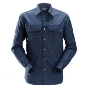 Snickers&#x20;8508&#x20;Rip&#x20;Stop&#x20;Shirt&#x20;l&#x2F;s&#x20;-&#x20;Navy