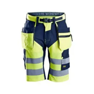 Snickers&#x20;Work&#x20;Shorts&#x20;High&#x20;Vis&#x20;6933&#x20;-&#x20;Yellow&#x20;Navy