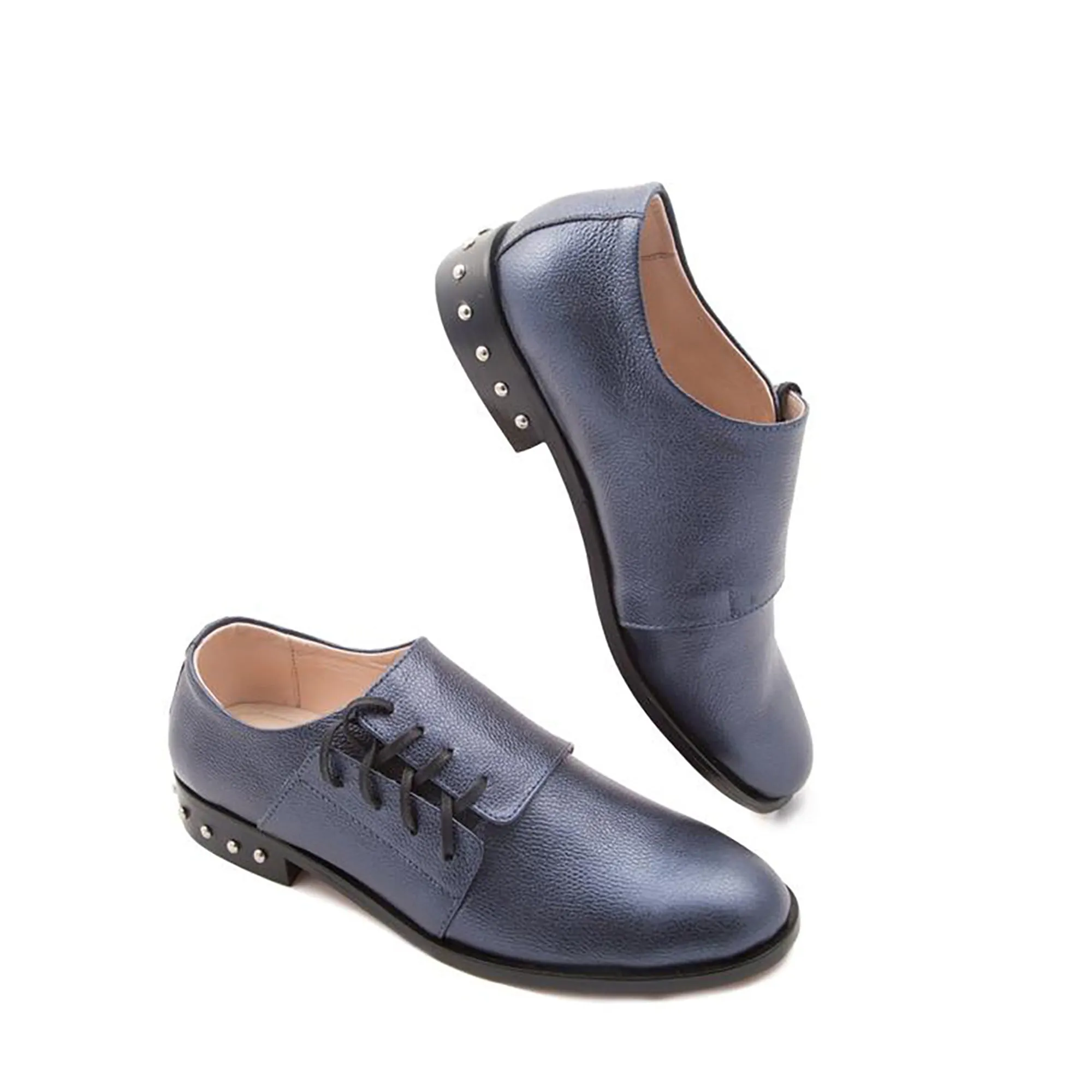 Solid Derby Metallic Blue