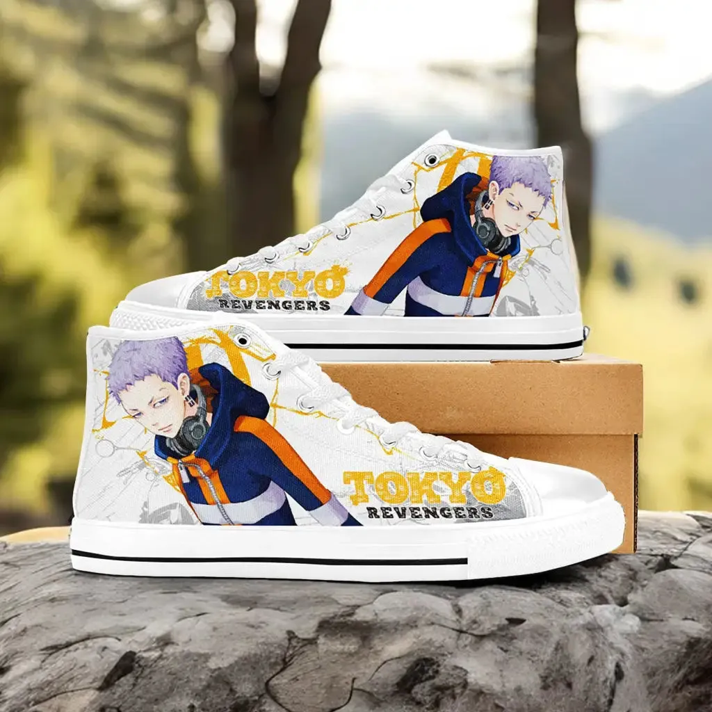Takashi Mitsuya Tokyo Revengers Shoes High Tops Sneakers for Kids and Adults