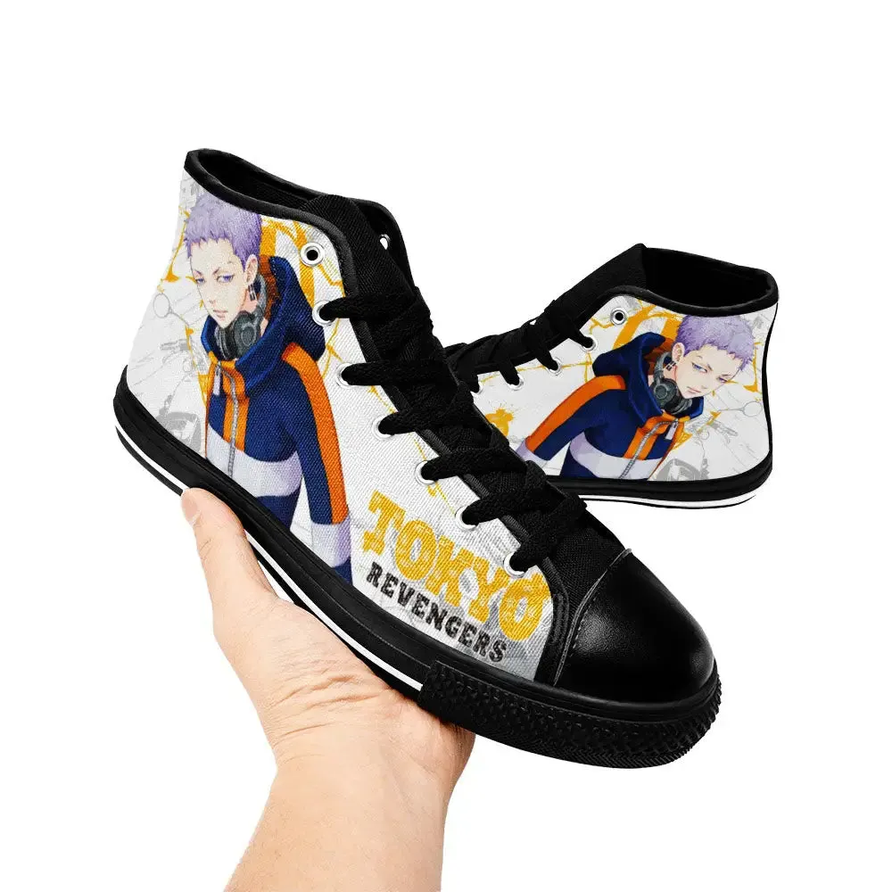 Takashi Mitsuya Tokyo Revengers Shoes High Tops Sneakers for Kids and Adults