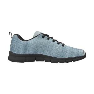 Uniquely You Womens Sneakers,  Patch Denim Print  Running Shoes by inQue.Style