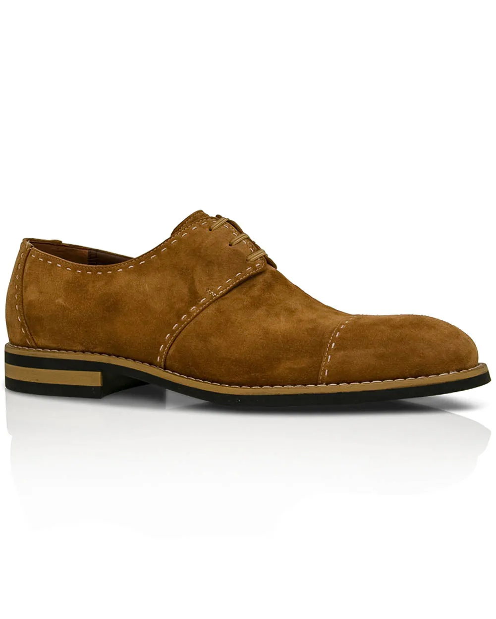 Urban Cowboy Monaco Suede Cap Toe Derby