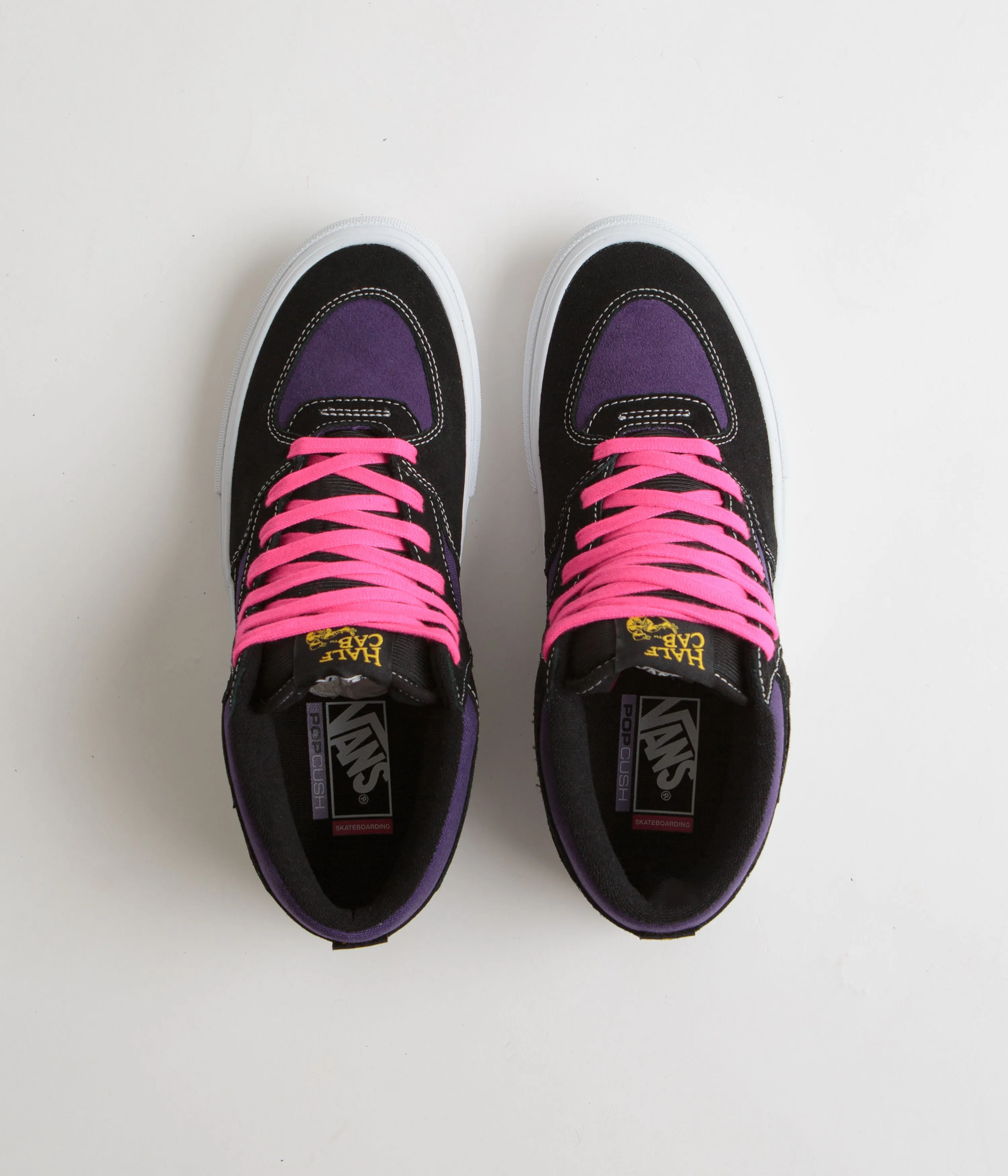 Vans Skate Half Cab Shoes - Black / Purple