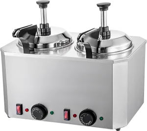 Vevor Cheese Warmer with Pump 4.8 Qt Capacity 1300W Stainless Steel Dispenser 86°F-230°F Temperature New