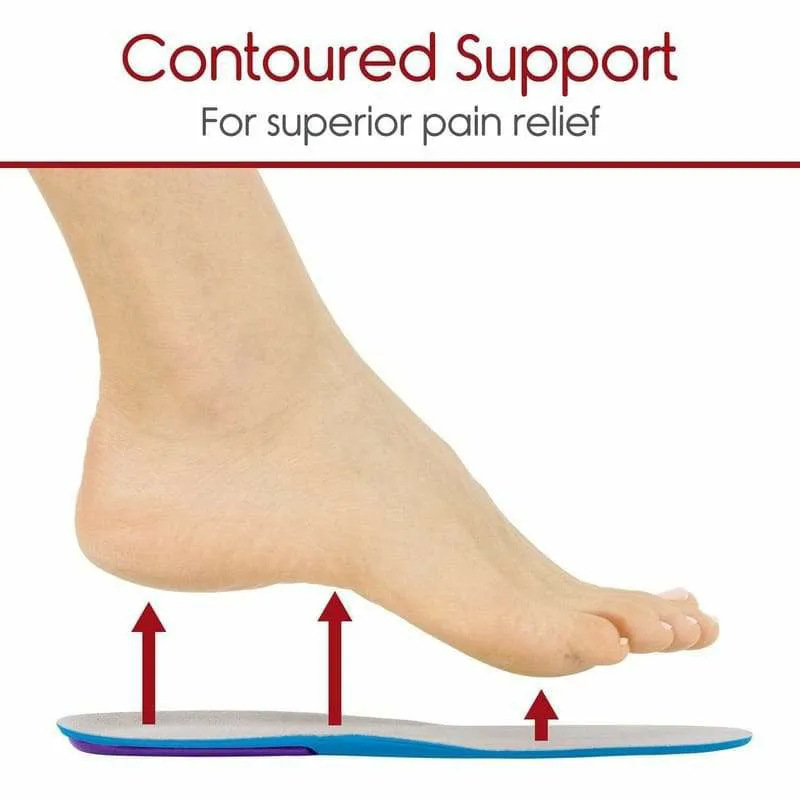 Vive Health Envelop Full Length Gel Shoe Inserts - Sky Blue