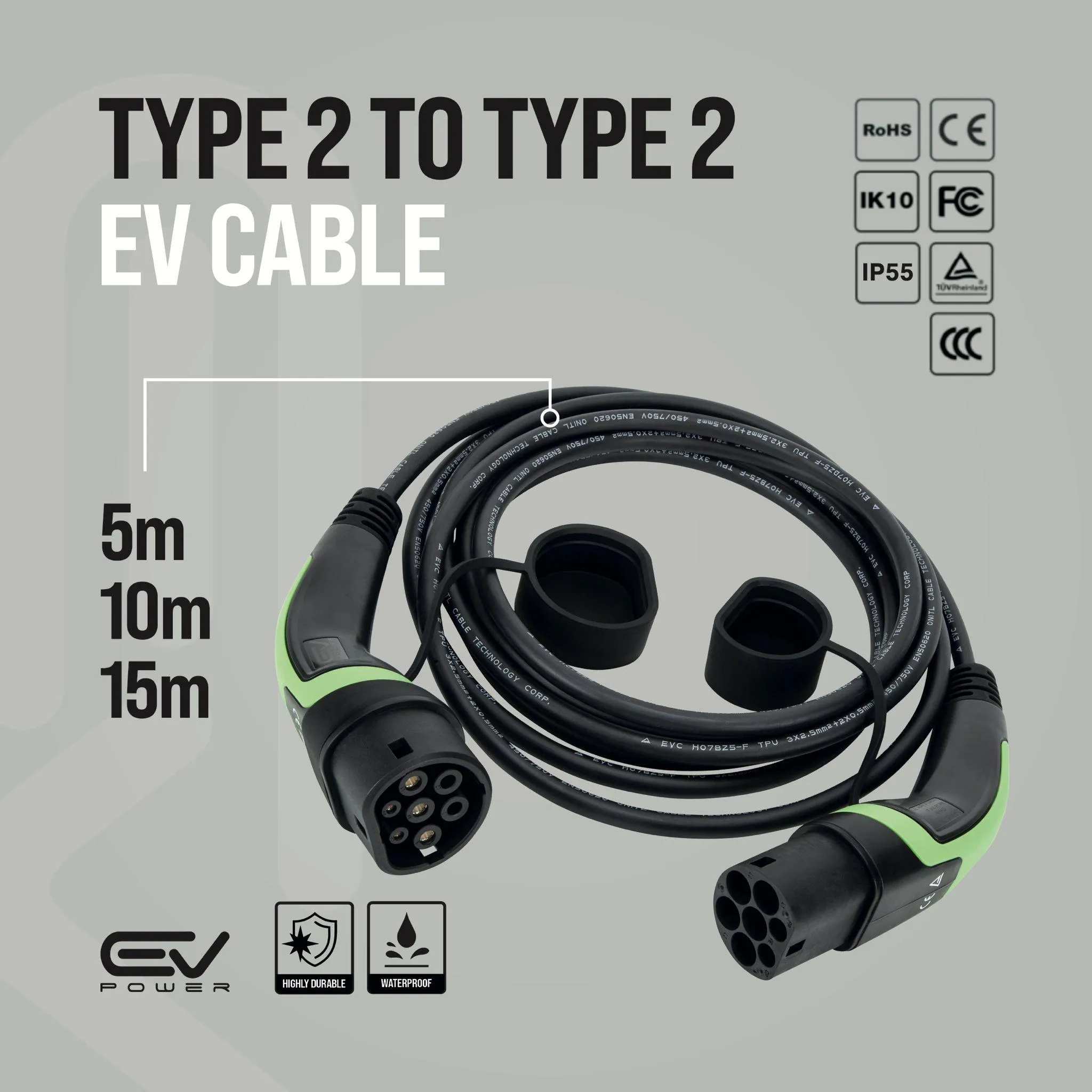 Volkswagen e-Golf  Charging Cables