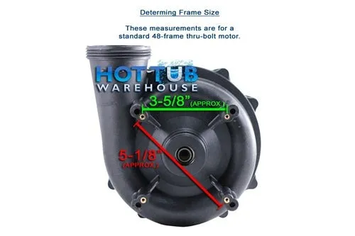Waterway Executive 1 Horsepower 1 Spd 48 Frame Pump 3410410-1A - 2"