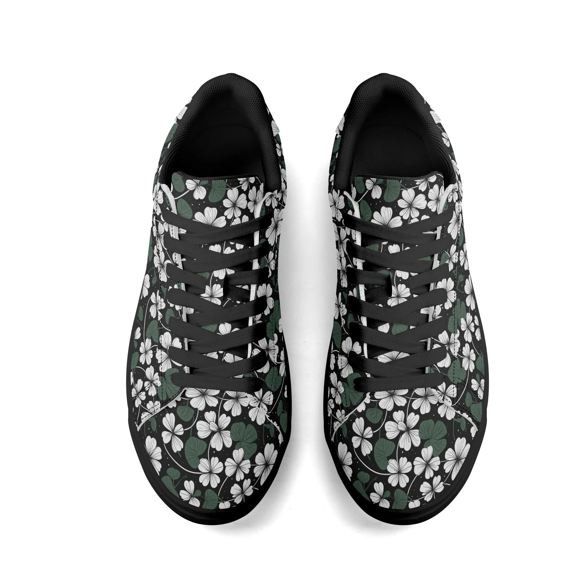 White Clover Adult Lightweight Brand Low Top Leather Shoes