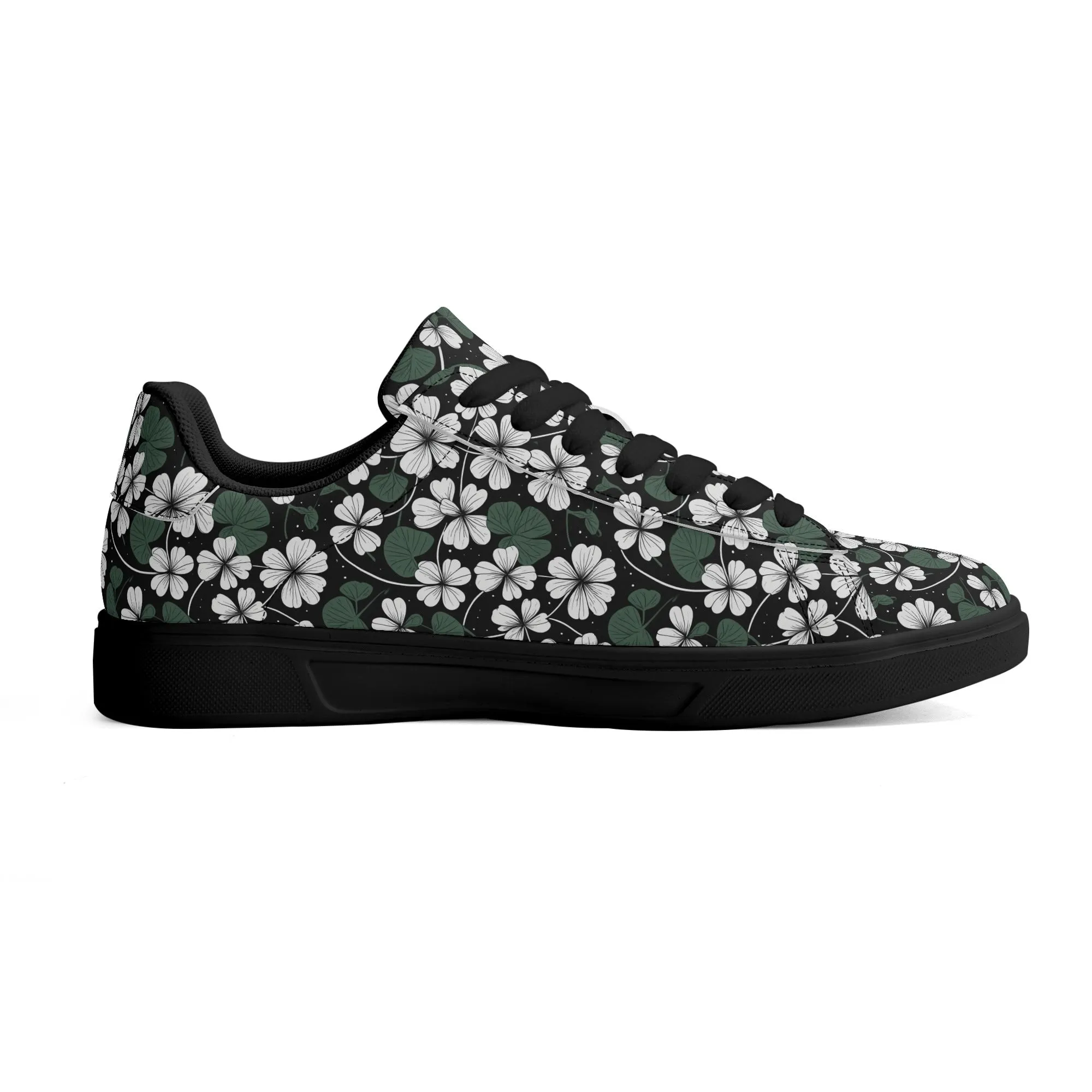 White Clover Adult Lightweight Brand Low Top Leather Shoes