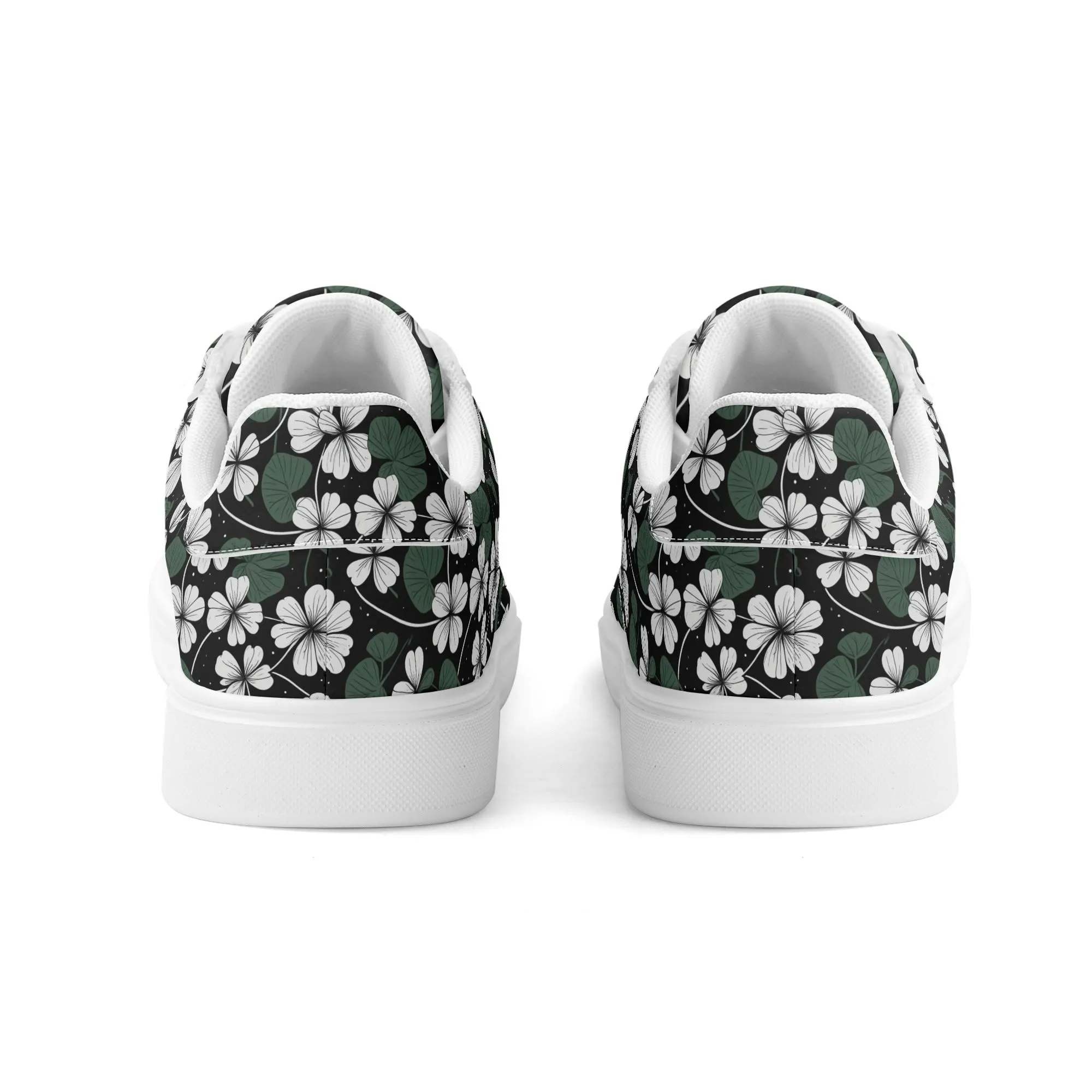 White Clover Adult Lightweight Brand Low Top Leather Shoes