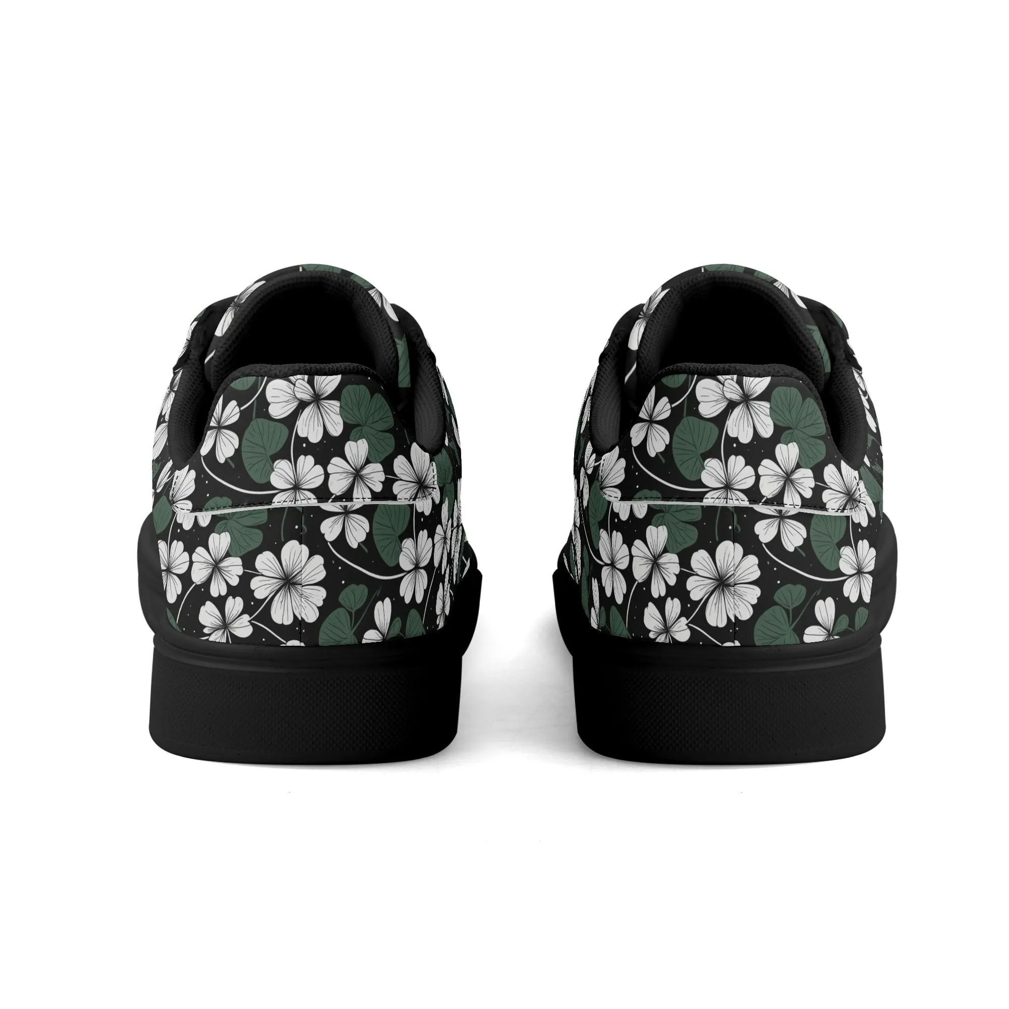 White Clover Adult Lightweight Brand Low Top Leather Shoes