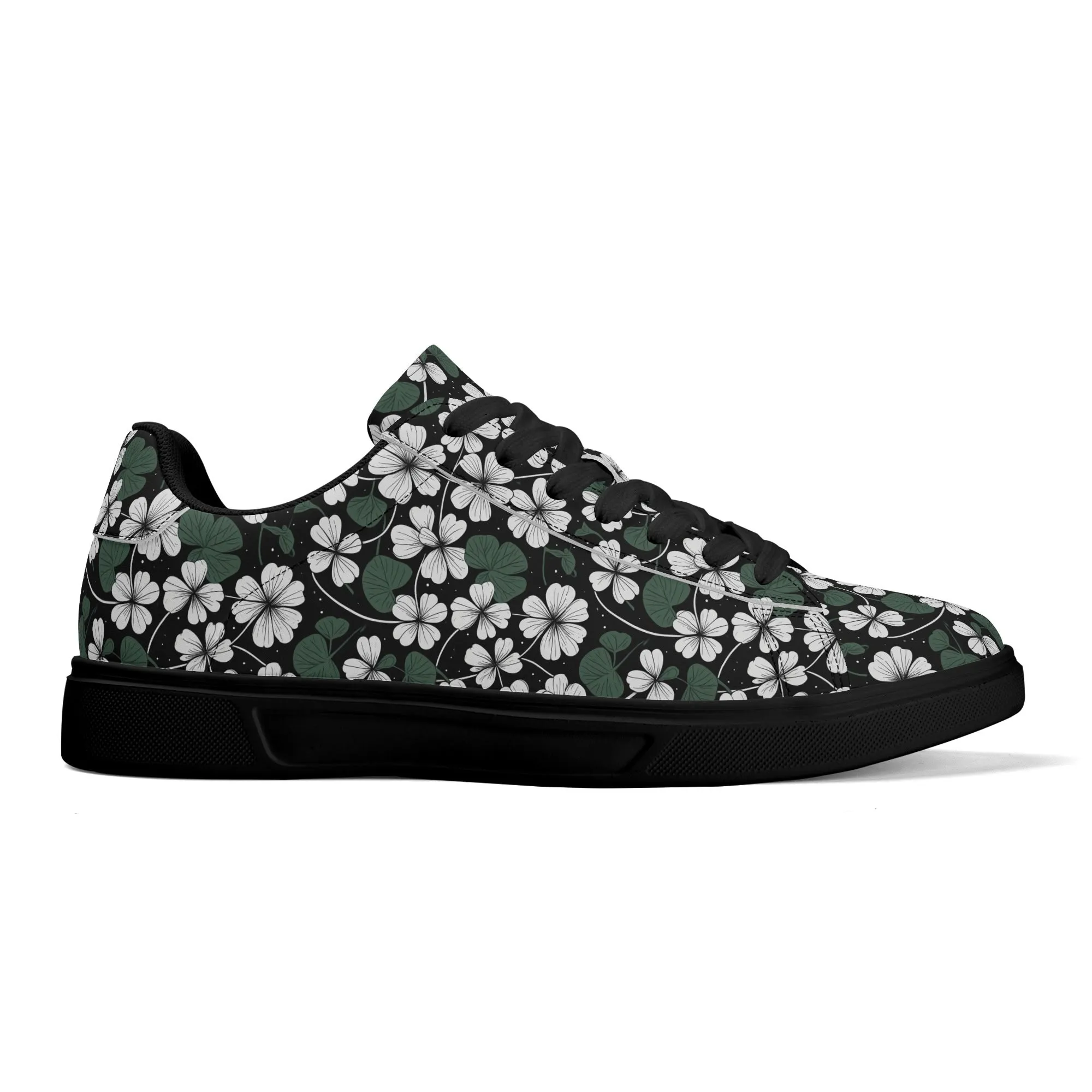 White Clover Adult Lightweight Brand Low Top Leather Shoes