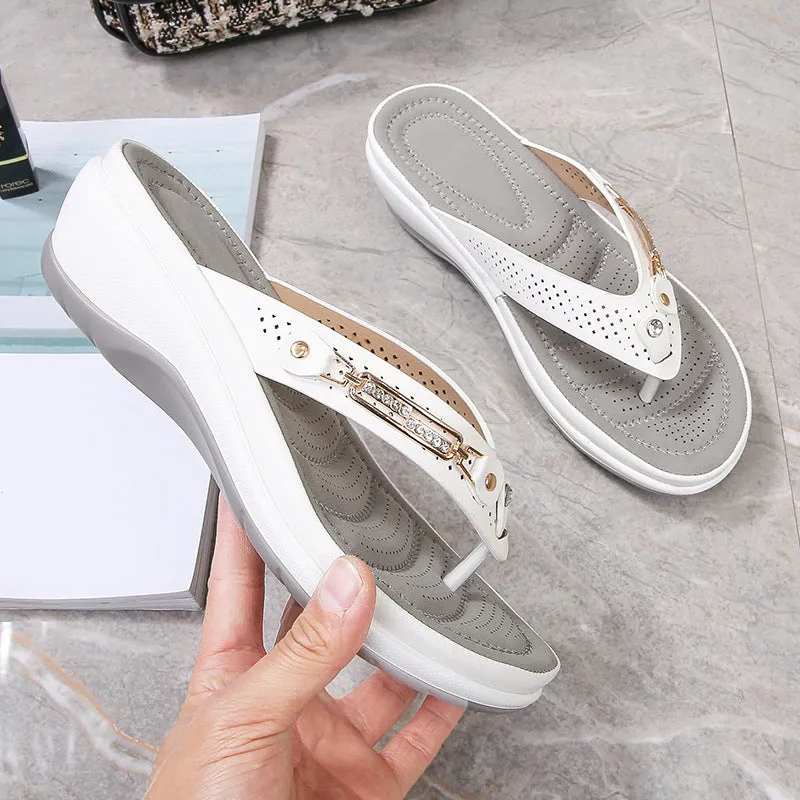 Women's Arch Support Soft Cushion Flip Flops Thong Sandals