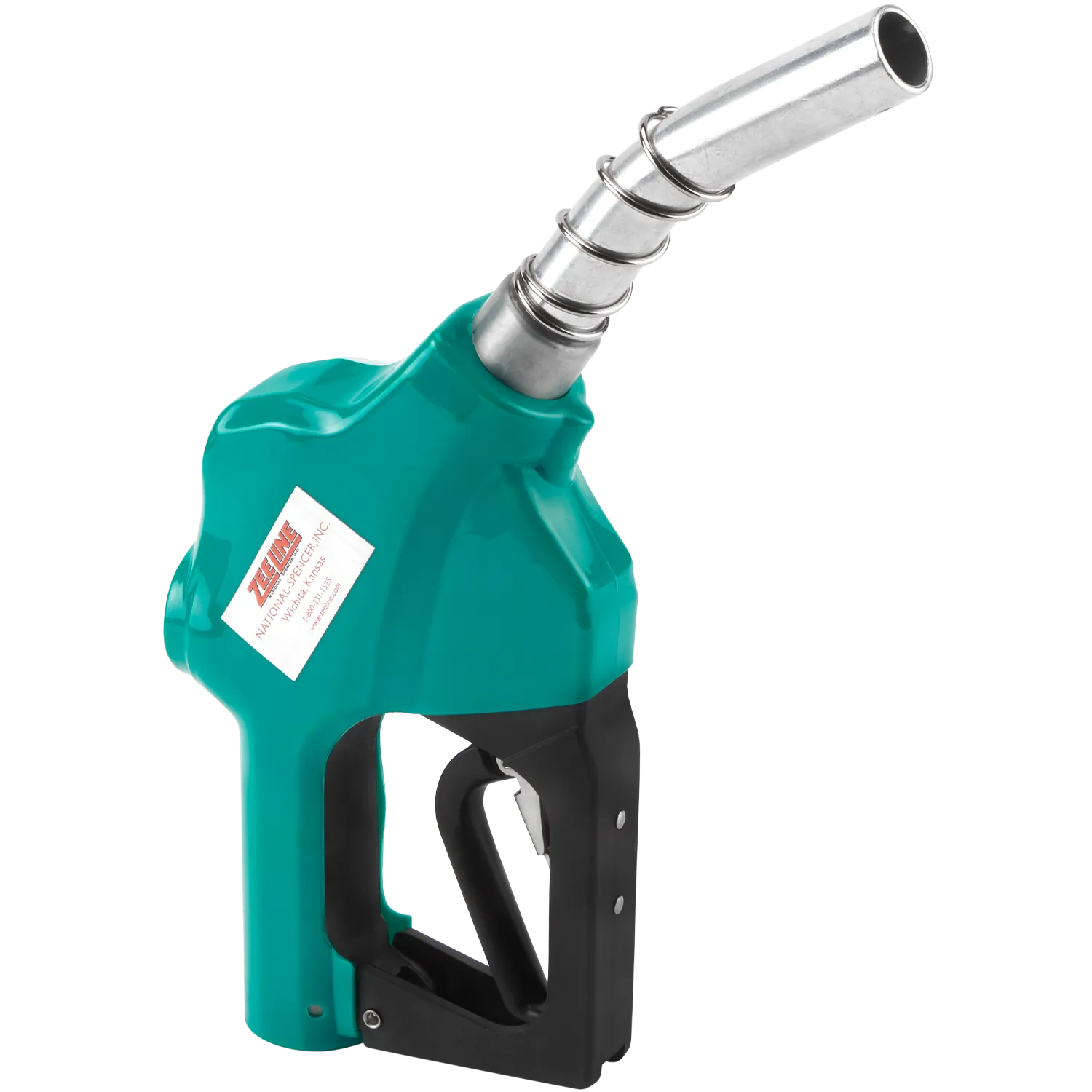ZE1543 - Green Fuel Nozzle with Curved Spout