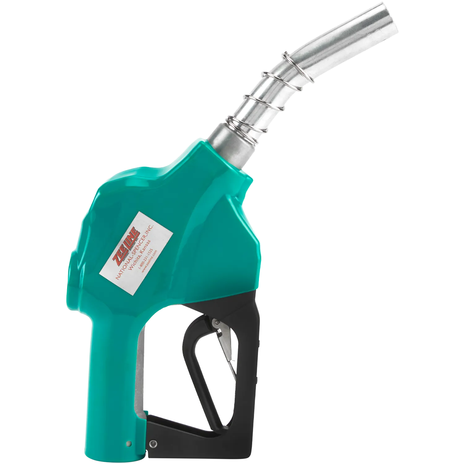 ZE1543 - Green Fuel Nozzle with Curved Spout