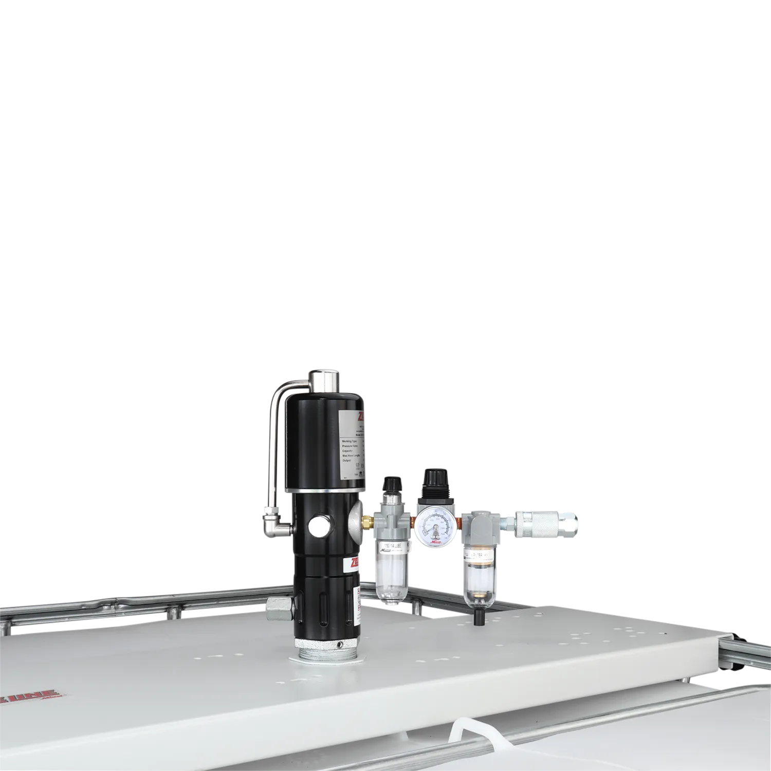 ZE1731K – 5:1 Pneumatic Stub Style High Flow Rate Piston Pump with FRL (Double Action)